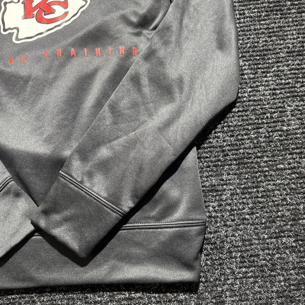 Kansas City Chiefs Sweatshirt‎ Small Black NFL Crewneck Pullover Training